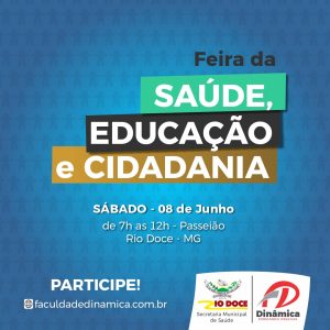 Rio Doce recebe Feira da Saúde, Educação e Cidadania neste sábado (8)