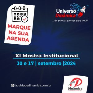 XI Mostra Institucional vai acontecer em 10 e 17 de setembro