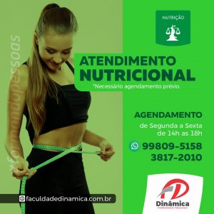 Dinâmica abre vagas para acompanhamento nutricional gratuito