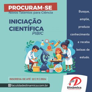 Programa de Bolsas de Iniciação Científica abre inscrições; veja como participar